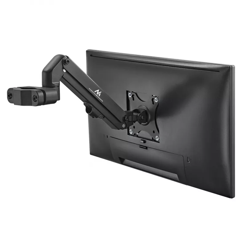 Soporte de monitor para tubo / barra 28-60 mm Maclean, 17-27'', máx. 7 kg, muelle de gas, MC-459