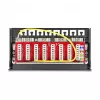 Patch panel DELOCK mini sobremesa RJ45 8 puertos Cat.6A apantallado negro para mesa, pared o carril DIN