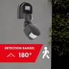 Sensor de movimiento y crepuscular de pared 180° Maclean MCE25 GR, máx. 1200W, gris
