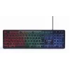 Teclado de tamaño completo con cable con ratón Gembird KBS-UML-01 — USB, QWERTY US, 104 teclas, negro