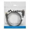 Cable DisplayPort Lanberg 19 pines V1.2 4K, 1M | CA-DPDP-10CC-0010-BK | DisplayPort a DisplayPort
