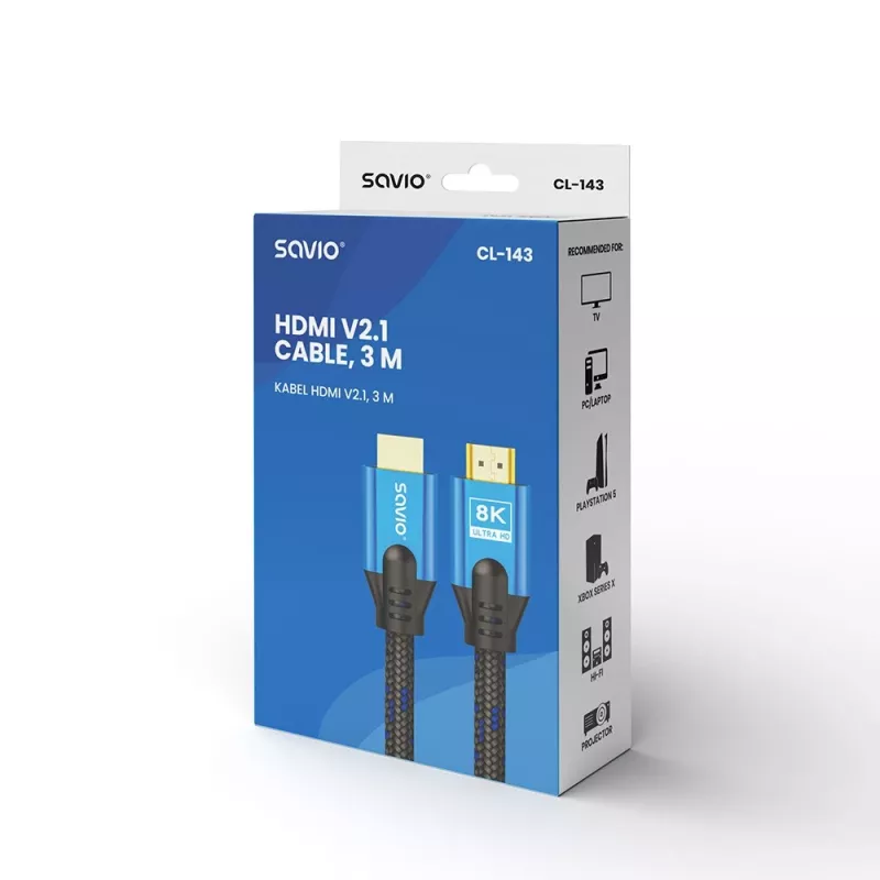 Cable HDMI Savio CL-143 3m