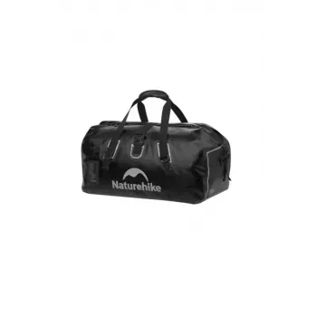 Bolsa de viaje impermeable Naturehike Bag 90L, roll-top dry duffel, negra