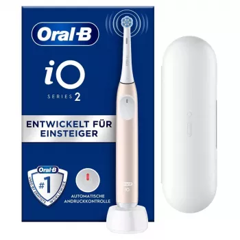 Oral-B 2 iO Cepillo de dientes para adultos, vibratorio, rosa, blanco