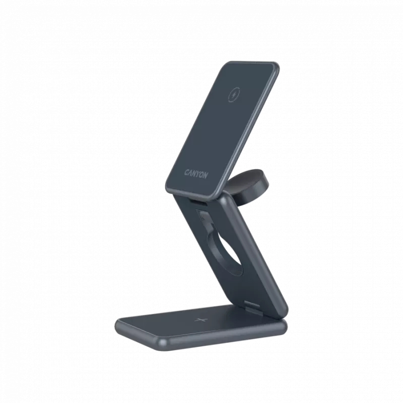 Cargador inalámbrico plegable CANYON OnCharge 309 15W 3en1 metal