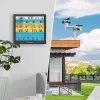 Bresser 7003220 Weather Center 7-in-1 Solar 6-Day 4cast Pro SF estación meteorológica digital, LCD, negra
