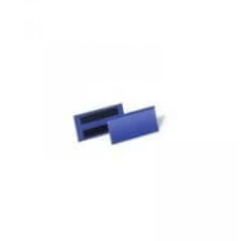 Durable 174207 portaetiquetas magnético, 150 x 67 mm, azul oscuro (50 uds.)