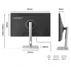 JAPANNEXT JN-I270FHD200F-HSP monitor de ordenador 68,6 cm (27 inch) 1920 x 1080 píxeles Full HD LED plateado
