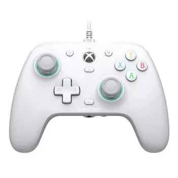 Mando USB con cable GameSir G7 SE Blanco para Xbox One, Xbox Series X/S cable USB‑C 3 m D-pad silenciamiento de micrófono botón de modo
