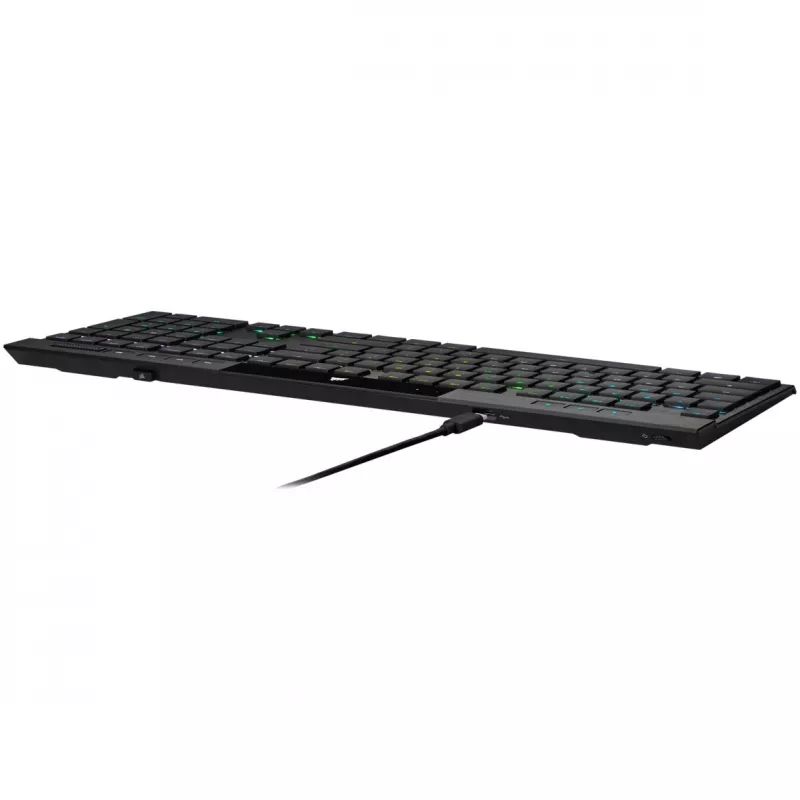 Teclado gaming mecánico ultrafino Corsair K100 RGB AIR Wireless, Cherry ULP Tactile – negro, DE