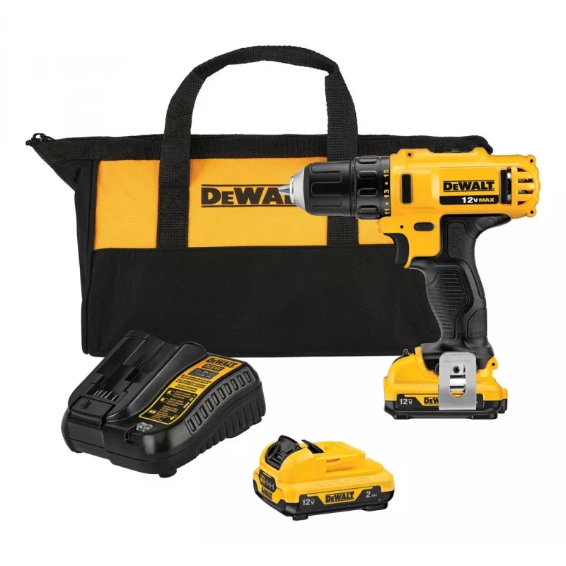 DeWALT DCD atornillador-taladro inalámbrico 10,8V batería Li-Ion, enchufe europeo