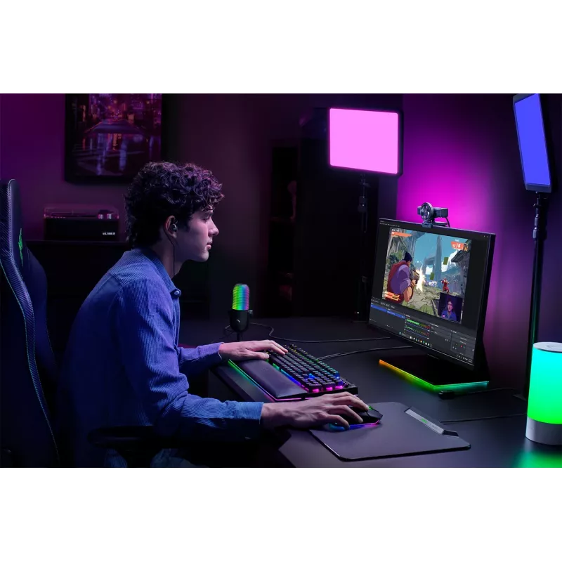 Razer | Webcam | Kiyo V2 | MJPEG hasta 4K 30 FPS, 1080p 60 FPS, YUY2 hasta 4K 15 FPS, 1080p 60 FPS, NV12 hasta 4K 20 FPS, 1080p 60 FPS