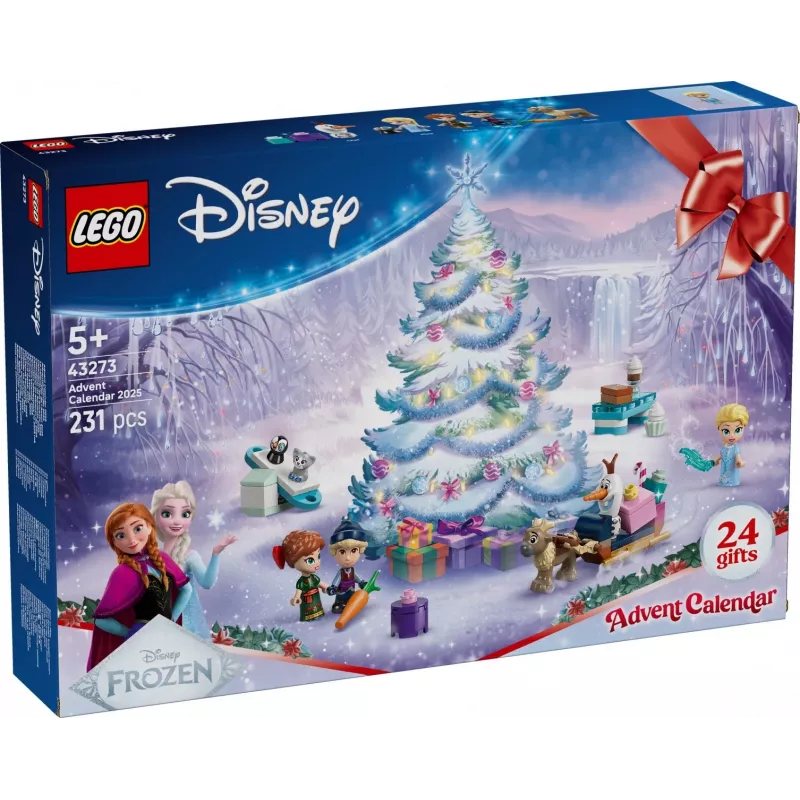 Juguete de construcción LEGO Disney Frozen calendario de adviento 2025 Set 43273 — 231 piezas, 4 minifiguras, edad 5+