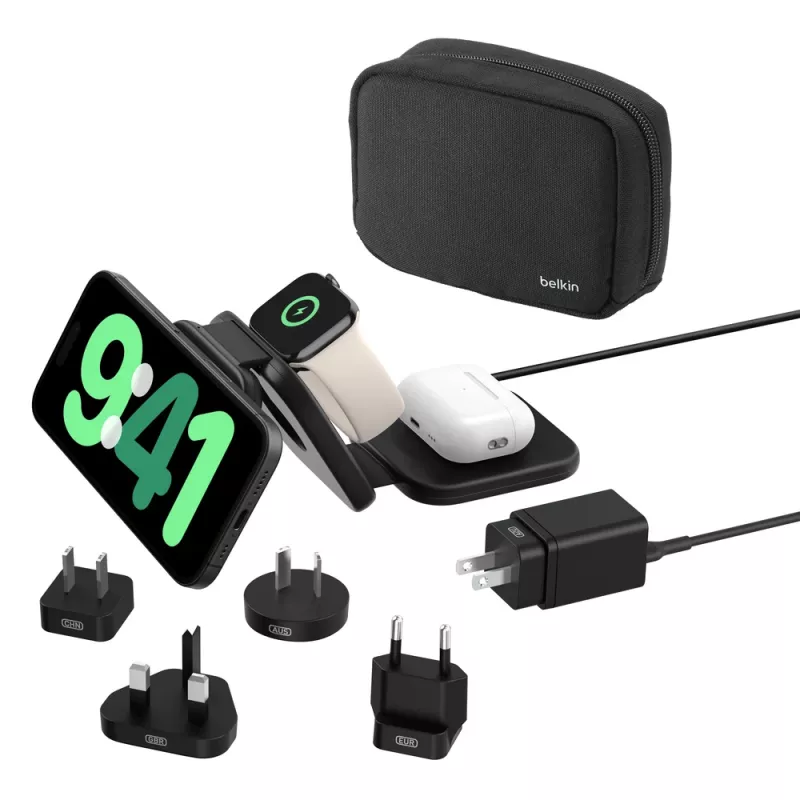 Belkin BoostCharge Pro auriculares smartphone smartwatch negro USB carga inalámbrica rápida