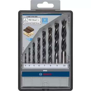 Juego de brocas para madera Bosch 2 607 010 533