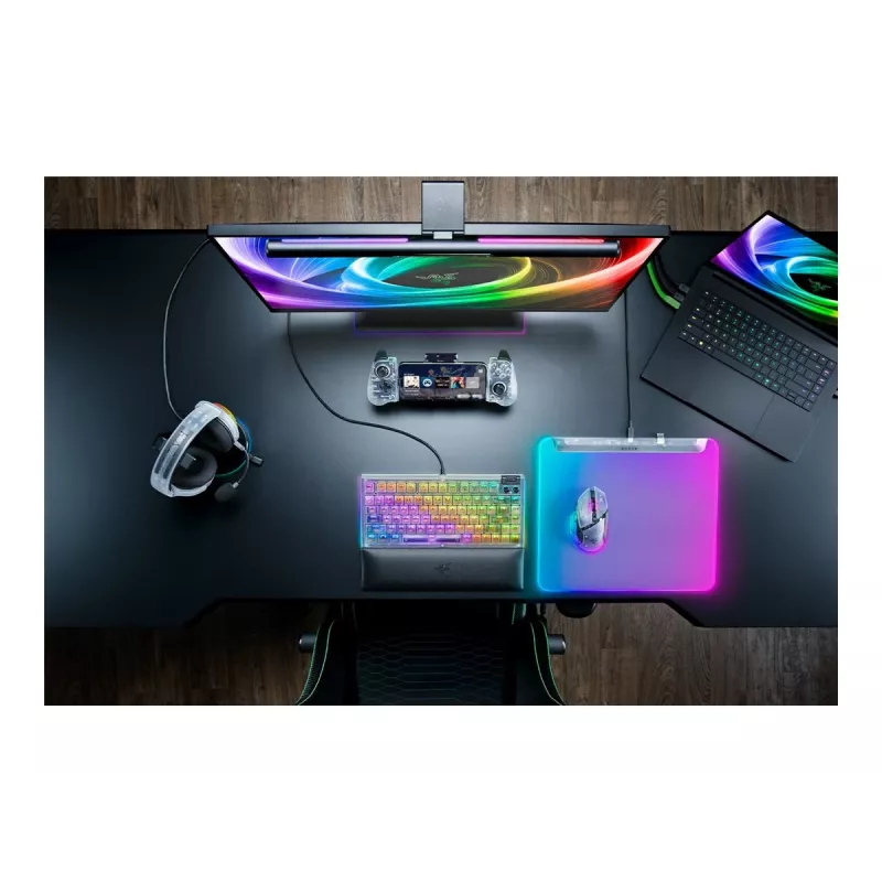 Alfombrilla gaming Razer Firefly V2 Pro White – retroiluminación RGB, alimentación USB, base antideslizante