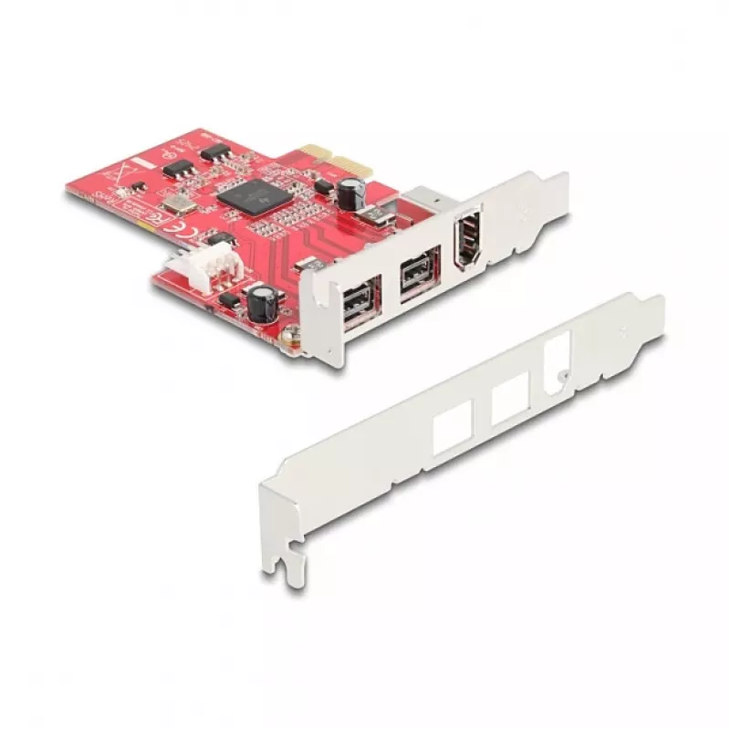 Adaptador PCIe Firewire interno DeLOCK 90738 IEEE 1394 rojo