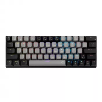 Teclado mecánico gaming White Shark WAKIZASHI-2 distribución US gris-negro con switches rojos