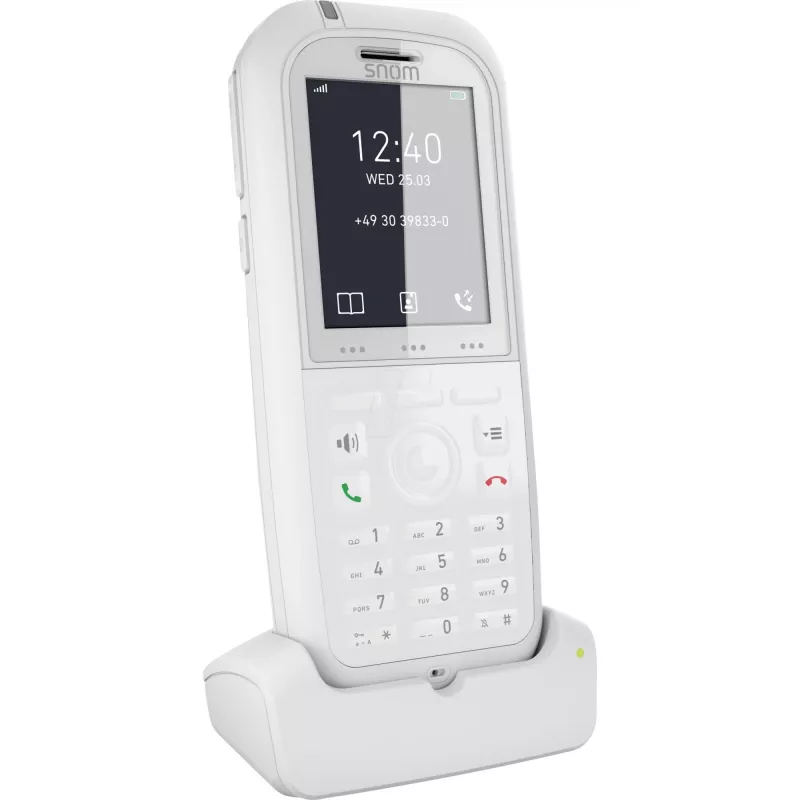 Snom M90 Auricular DECT con visualización de número de llamada Blanco