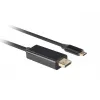 Adaptador USB-C a DisplayPort Lanberg CA-CMDP-10CU-0018-BK Negro 1,8 m