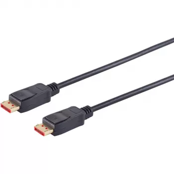 Cable DisplayPort S/CONN 10-76015 0,5 m Negro