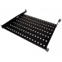 Bandeja fija para rack de 19 pulgadas Alantec SA-P-19-1U-650-4-C-02, 1U, 650 mm de profundidad, montaje en 4 puntos, negra