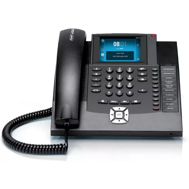 Auerswald COMfortel 1400 teléfono analógico identificador de llamadas negro