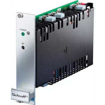 Schroff Maxpower - fuente de alimentación (rack - montaje en rack) - AC 90-254/ DC 100-360 V - 80 vatios - PFC activa - 3U - 48,3 cm (19) (13100102)