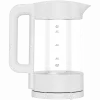 Hervidor de agua eléctrico, blanco, 220-240V, 1850-2200W, 1,7L, función mantener caliente 30 min., 40,60,80,90,100, panel de control en el asa