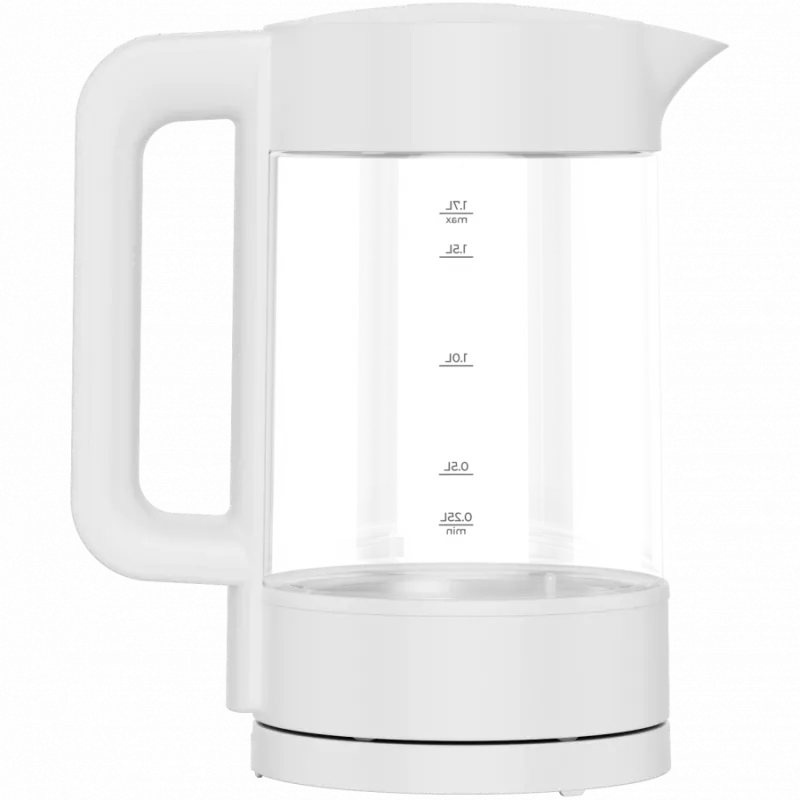 Hervidor de agua eléctrico, blanco, 220-240V, 1850-2200W, 1,7L, función mantener caliente 30 min., 40,60,80,90,100, panel de control en el asa