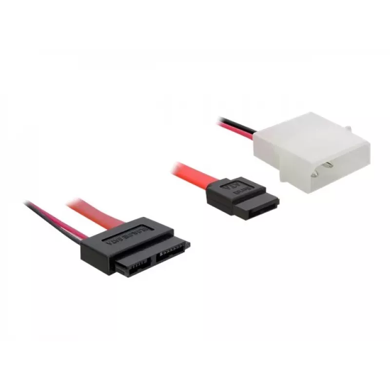 Delock Cable SATA Slimline ALL-in-One - Cable SATA - Slimline SATA, conector de alimentación interno de 4 pines (5 V)