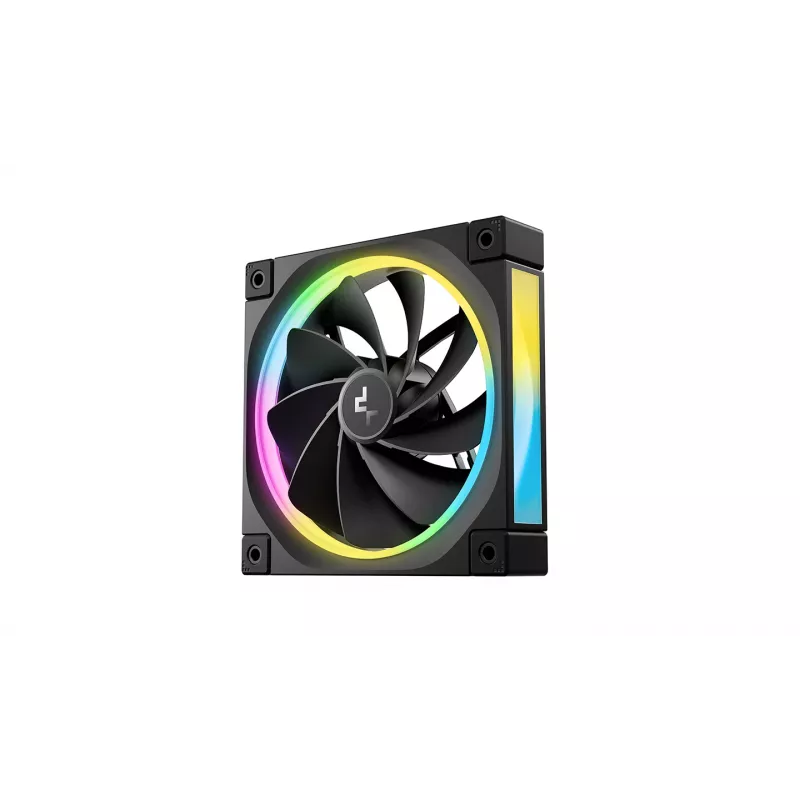 DeepCool FL12R 3-in-1 ventiladores de caja de 120 mm (3 uds.), Reverse, PWM de 4 pines, 500-2150 rpm, FDB, negros