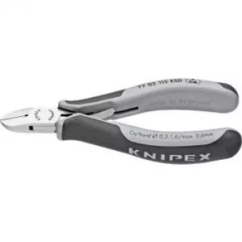 Cortaalambres electrónico Knipex L.115 mm forma 0 con bisel sí, pequeño pulido espejo.