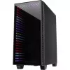 Caja INTER-TECH X-608 INFINITY MICRO, microATX, RGB, frontal y lateral de cristal templado, sin fuente de alimentación