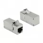 Módulo Keystone DeLOCK conector hembra RJ45 a conector hembra RJ45 Cat.6A 90° en ángulo