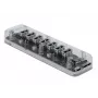 Hub USB DeLOCK 64088 transparente USB 3.2 Gen 1 Micro-B