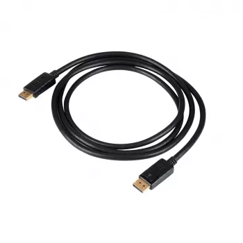 Cable DisplayPort Akyga AK-AV-10, conector/conector, conectores dorados, 1,8 m, negro