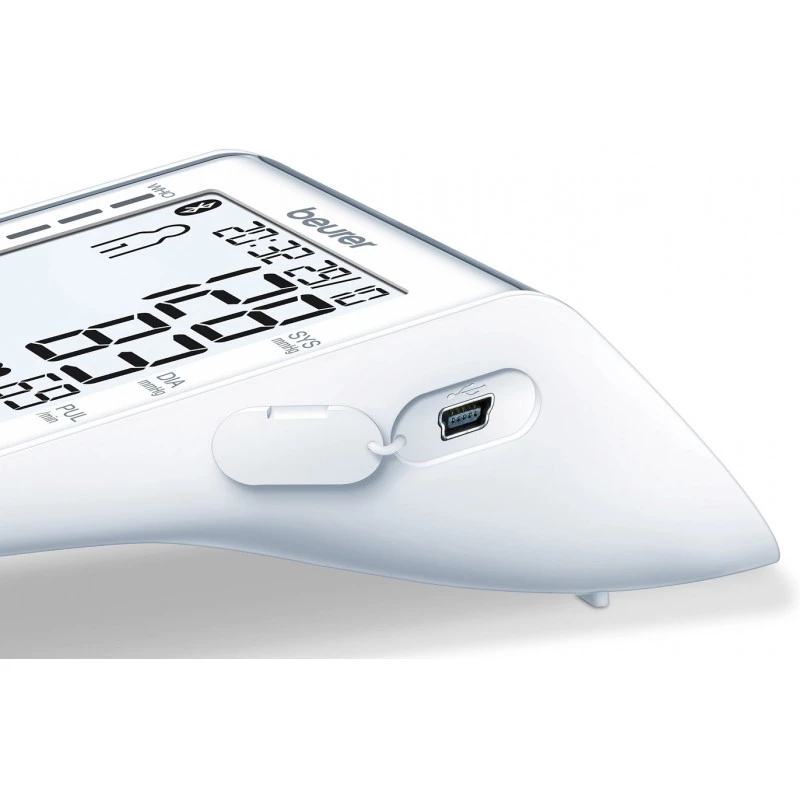 Beurer BM85 tensiómetro de brazo con indicador de reposo patentado para mayor precisión, conexión por app con protección de datos certificada, litio