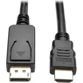 Tripp Lite P582-006-V2-ACT Cable adaptador DisplayPort 1.2 a HDMI activo - DP con bloqueos a HDMI (macho/macho) - UHD 4K - 1,83 m (P582-00