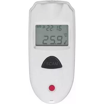 Termómetro de mano VOLTCRAFT IR 110-1S negro - blanco F, °C -33 - 110 °C pantalla integrada (IR 110-1S)