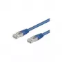 Cable de red CAT 5e Wentronic Goobay, F/UTP, azul, 20 m – mezcla de cobre CCA (50863)