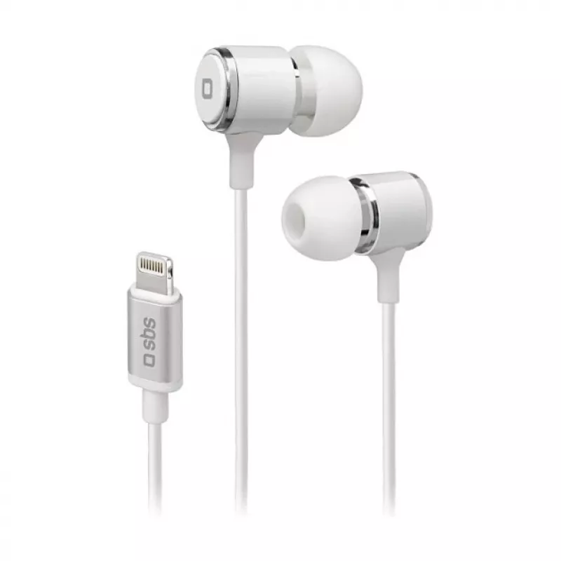 SBS TEINEARLIGHTW - Auriculares - In-Ear - Llamadas y música - Blancos - Botón - Botones