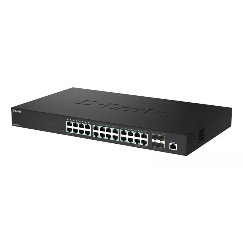 Switch gestionado inteligente D-Link 28 puertos 2.5G Multi-Gigabit con 4 puertos 10G SFP+