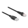 Cable para escáner de códigos de barras DeLOCK RJ50 a USB 2.0 Type-A 2 m