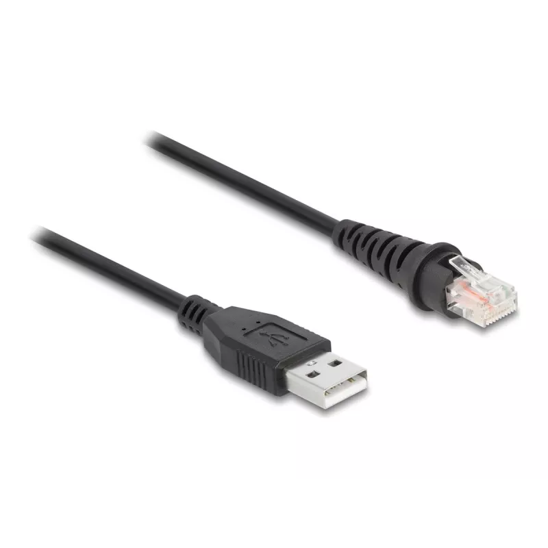 Cable para escáner de códigos de barras DeLOCK RJ50 a USB 2.0 Type-A 2 m