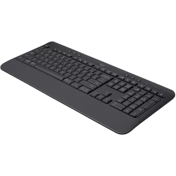 Logitech Signature K650 - Teclado - Inalámbrico - Bluetooth 5.1 - QWERTY - Español - Grafito (920-010917)