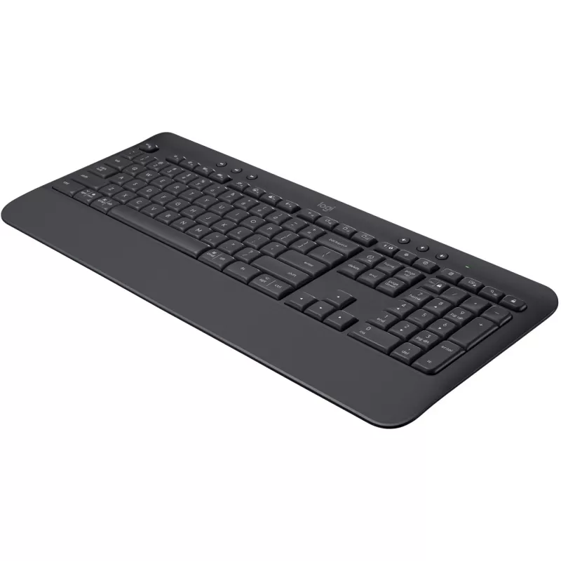 Logitech Signature K650 - Teclado - Inalámbrico - Bluetooth 5.1 - QWERTY - Español - Grafito (920-010917)