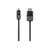 Cable Mini DisplayPort a HDTV, 1,8 m, Mini DisplayPort, HDMI, conector macho, conector macho, negro