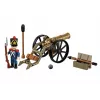 Set de bloques artillero francés con cañón, 97 piezas