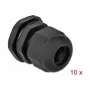 Prensaestopas DeLOCK 60218 negro plástico 10 uds.